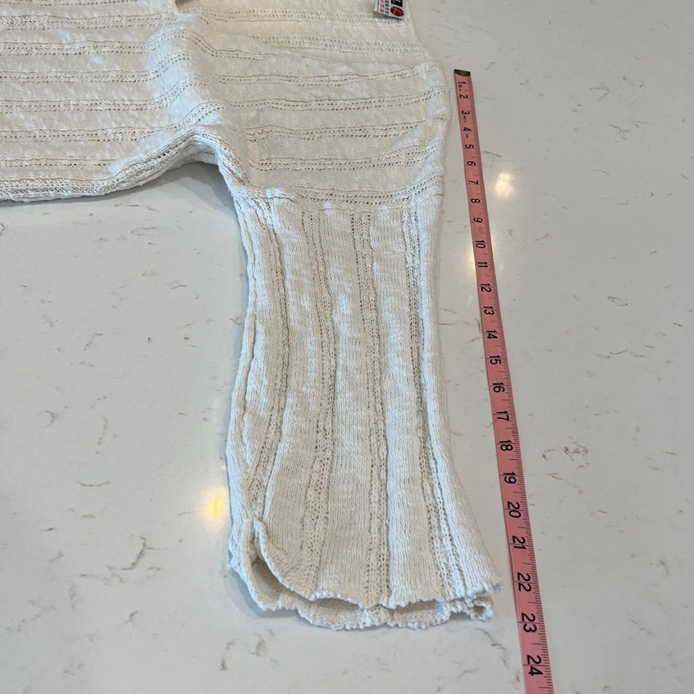 Vintage Liberty Knits Made in USA Open Knit V-Neck Sweater - Picture 8 of 9